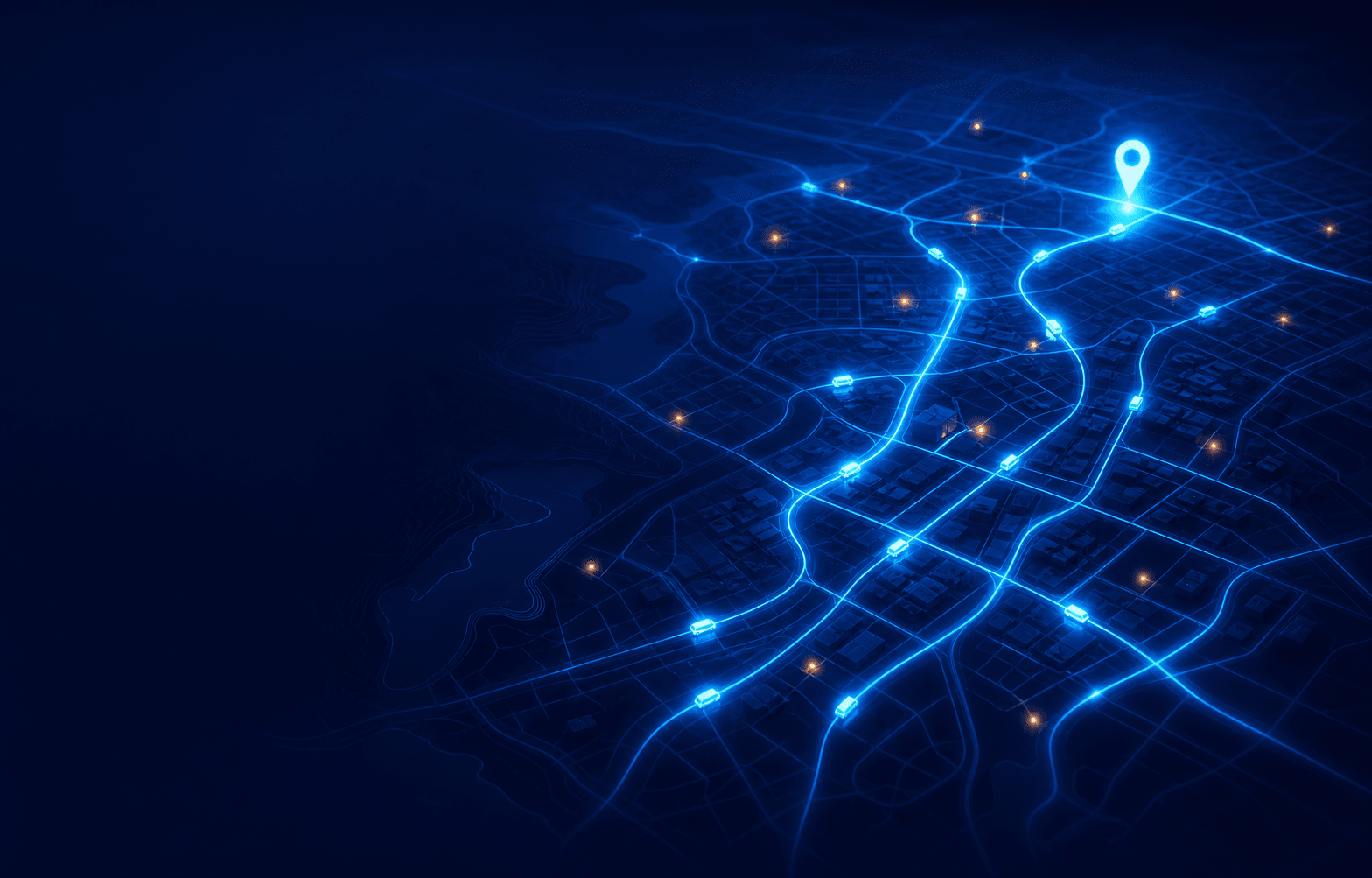 Connected routes across a smart dispatch network